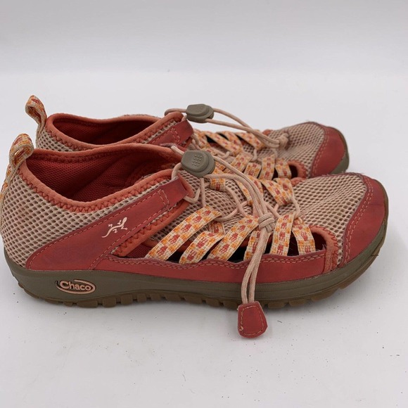 Chaco | Shoes | Chacos Outcross Evo Youth Girls Water Shoes Sandals Size 3  Pink Orange Hiking | Poshmark